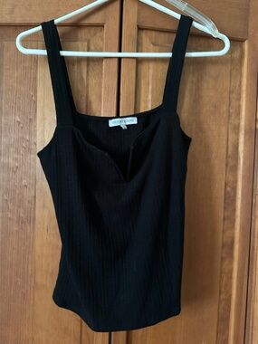 Black sweetheart neckline camisole